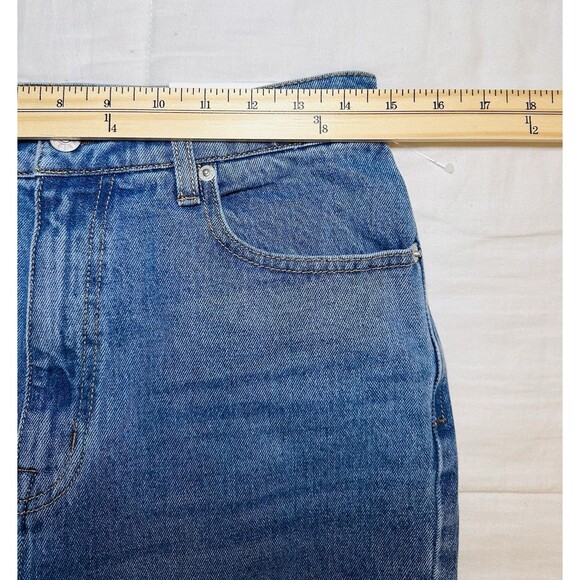 UNPUBLISHED Rae Wilshire High Rise Straight Blue Jeans Denim Women's 29 NWT - Picture 9 of 11